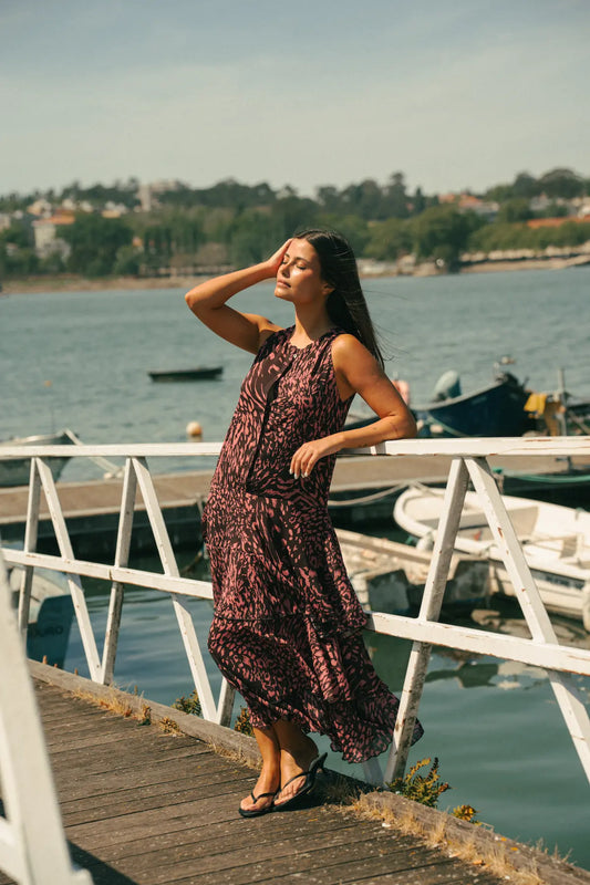 Vestido Comprido Estampado