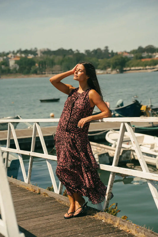 Vestido Comprido Estampado