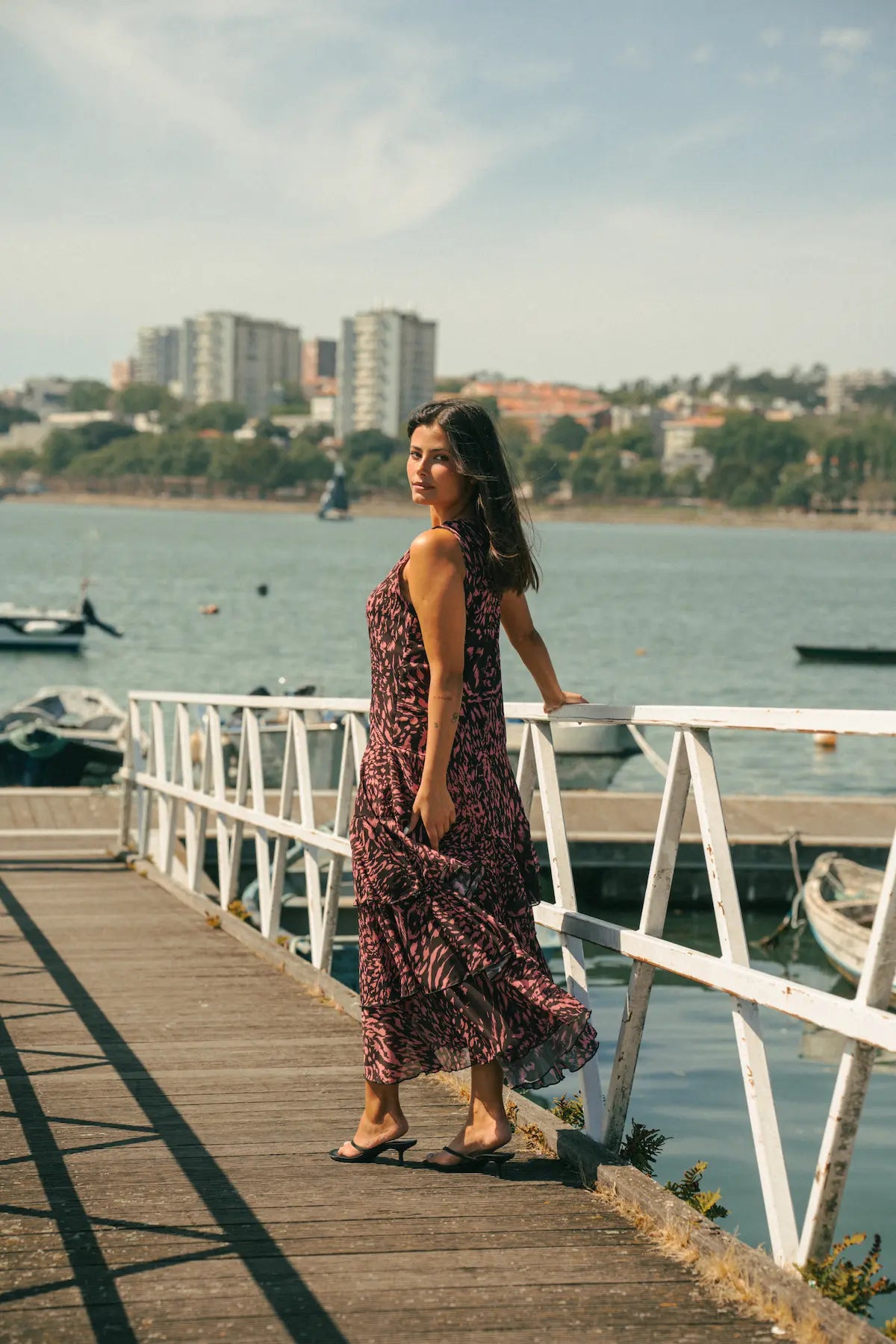 Vestido Comprido Estampado