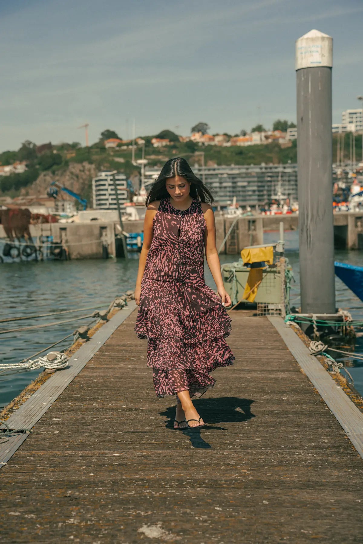 Vestido Comprido Estampado