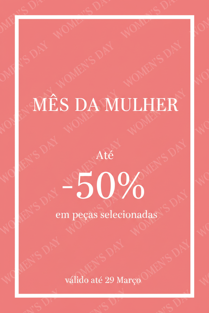 Banner Mês da Mulher Mobile - Com WOMAN DAY